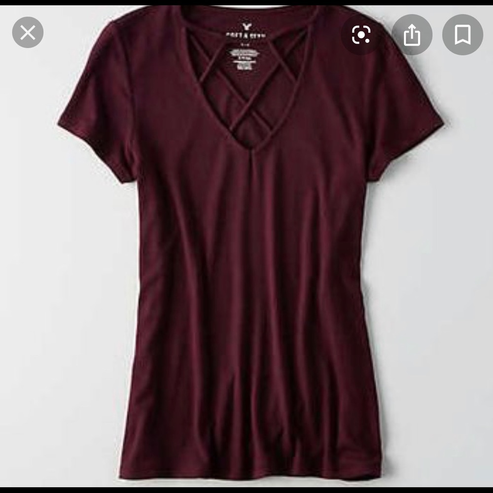 American Eagle soft & sexy maroon t-shirt
